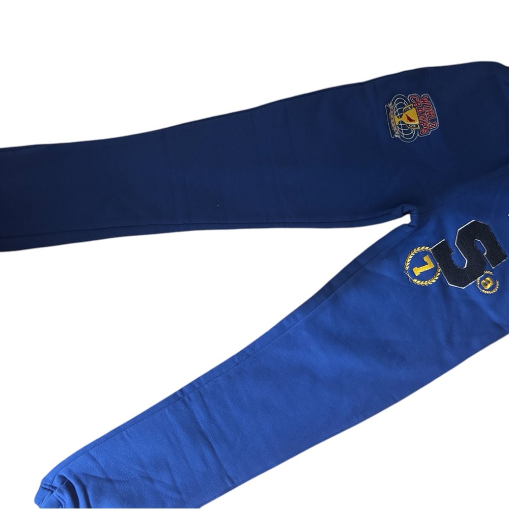 Blue Staples sweats pants with Embroidered Design